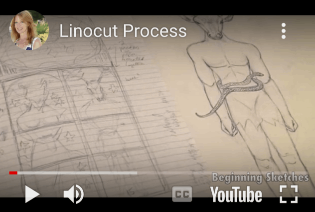 linocut process video